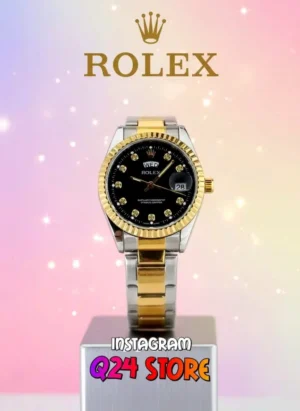 ROLEX MUJER DORADO VERDE