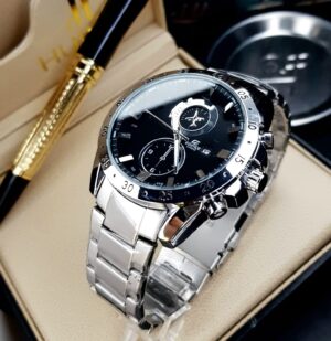 RELOJ EDFICIE 558 PLATEADO-NEGRO