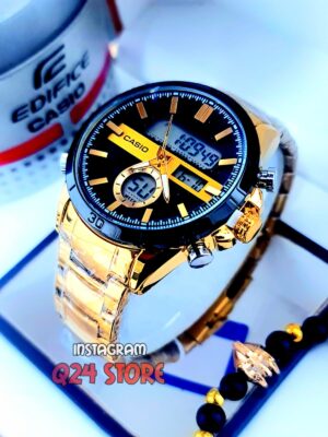CASIO WR30M  DORADO NEGRO
