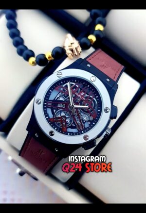 RELOJ HUBLOT NEGRO 3TC
