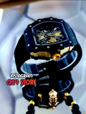 RELOJ RICHARC MILLE X  NEGRO  DORADO