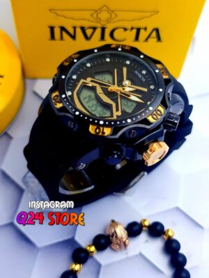 RELOJ INVICTA  DIGITAL ANALOGO NEGRO D