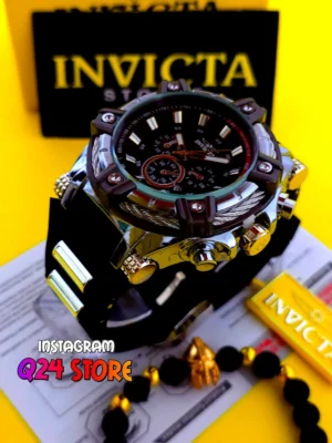 INVICTA GRANDE GOMA PLATEADO