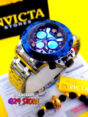 INVICTA DOBLE HORA ACERO P