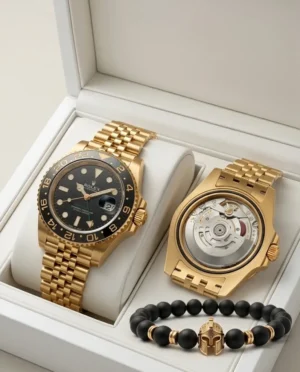 Reloj Rolex GMT-Master II Dorado – Maquinaria Visible