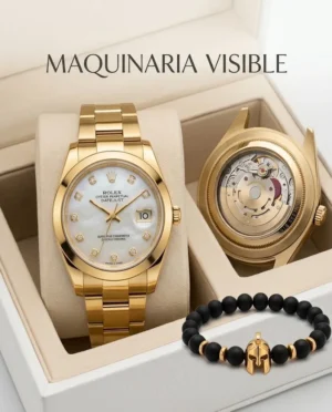 Reloj Rolex Datejust Dorado – Maquinaria Visible